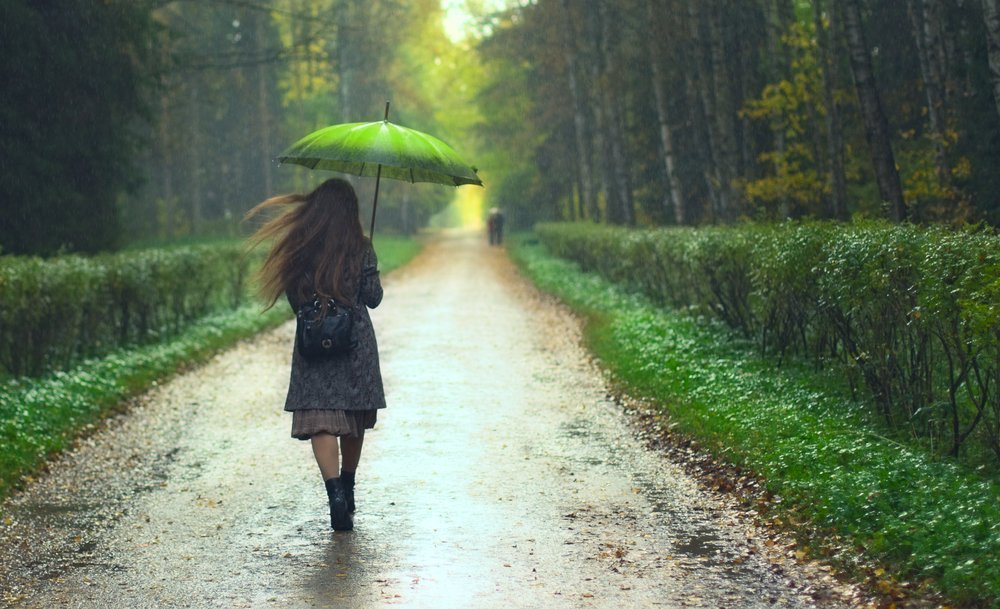 Walking in Rain