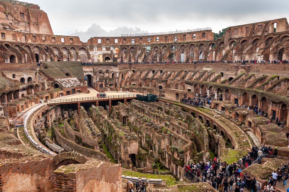 Interior of the Colosseum, theater of the gladiators of the Roman Empire(AdryPhoto1)s