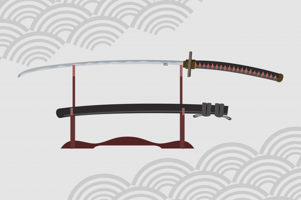 japanese nodachi sword vector illustration(joeni91)S