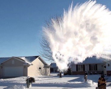 How Does Boiling Water Turn Into Snow When It's Too Cold Outside?
