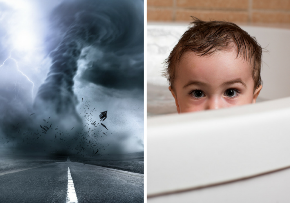 Is A Bathtub Really A Good Place To Be In During A Tornado?