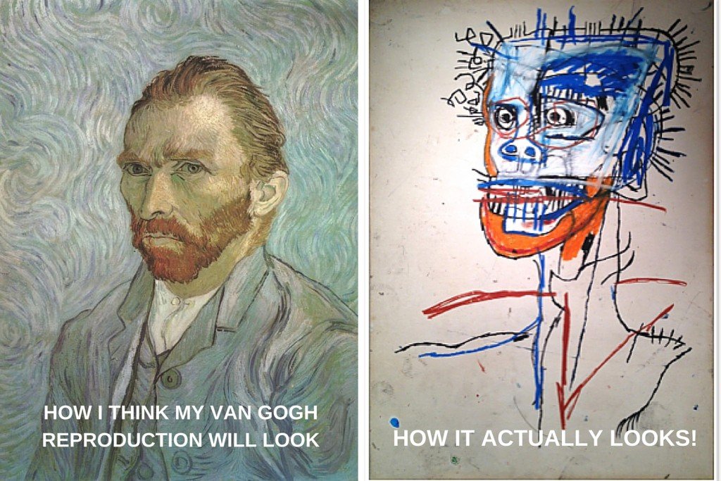 How I think my Van Gogh reproduction will look