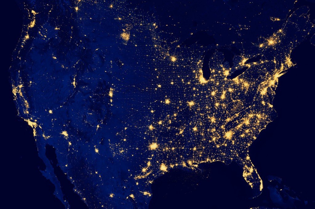The US City Lights at Night (Photo Credit: Gianluca D.Muscelli / Fotolia)