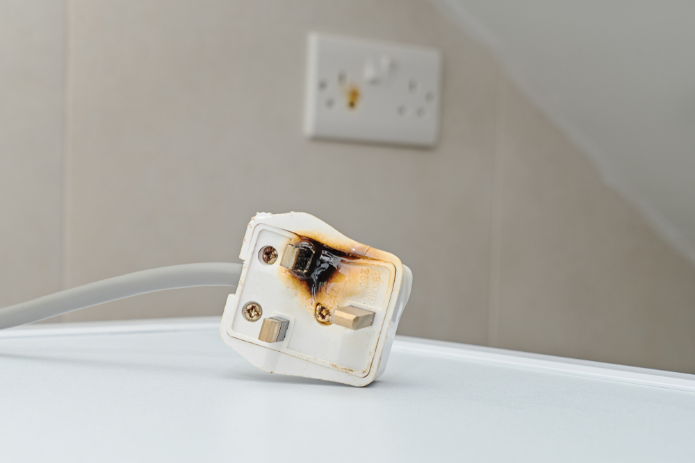 Improper use of AC Power Plugs and Sockets cause of short circuit and fires at home(Kira_Yan)s