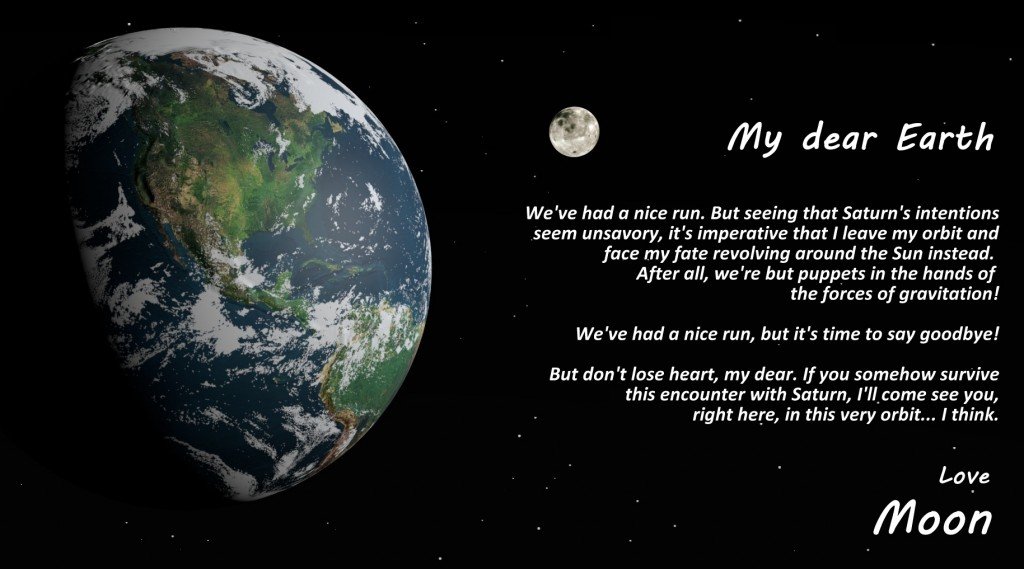 moon's letter to Earth