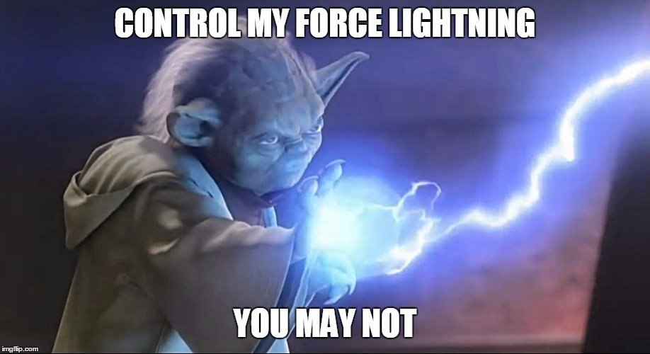 yoda lightning meme