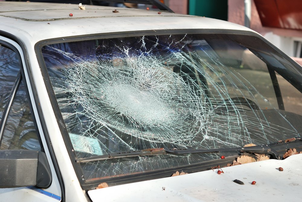 Car broken glass Broken Windshield