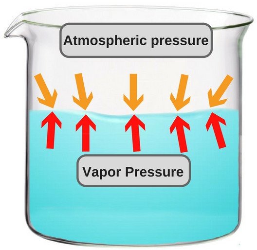 Vapor pressure and Atmospheric pressure