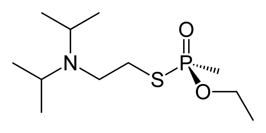 Stereo structural formula VX ((S)-phosphinate)