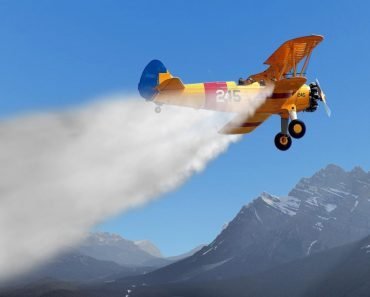Cloud Seeding by plane