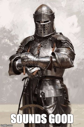 armoured knight meme