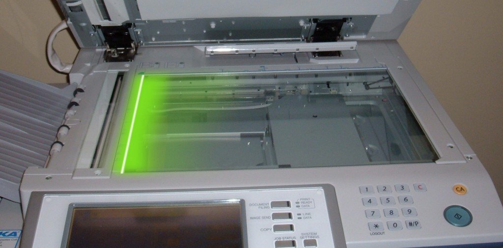 Phtocopier laser light
