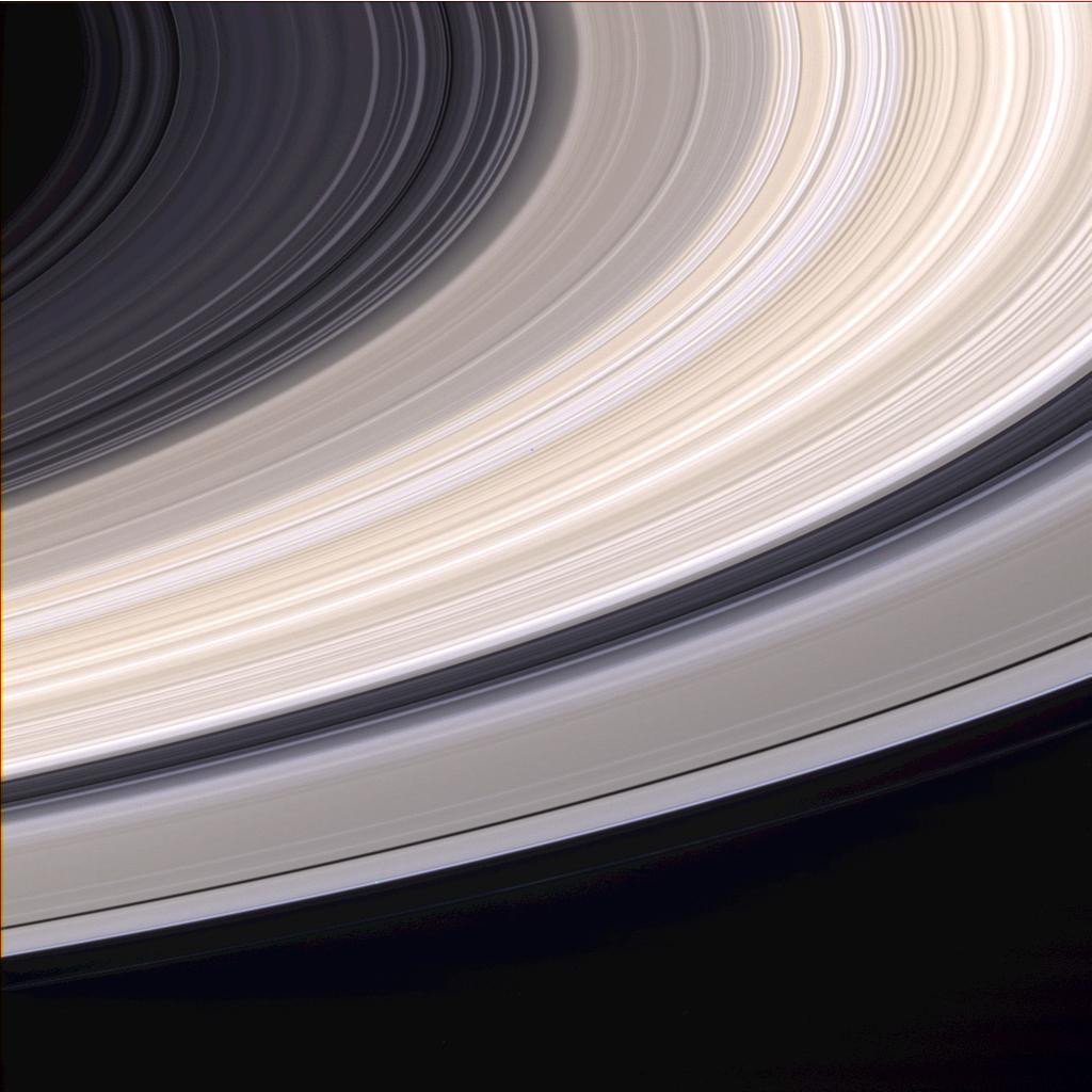 Close up of saturn ring