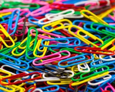 Colourful paperclip clip office office accessories