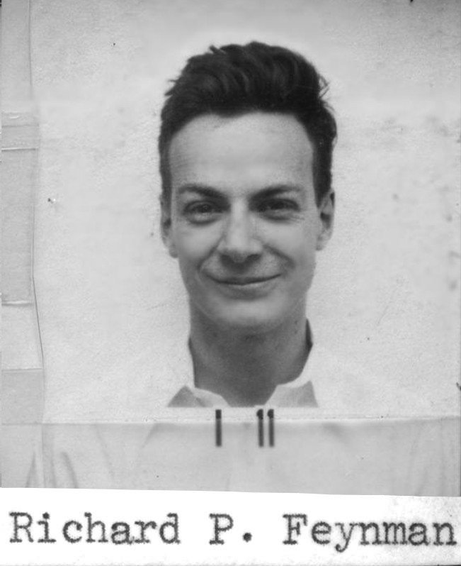 Richard Feynman Los Alamos ID badge