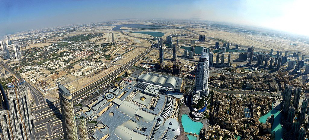 Dubai - View from the Burj Khalifa - Downtown Dubai - The Dubai Mall - Business Bay