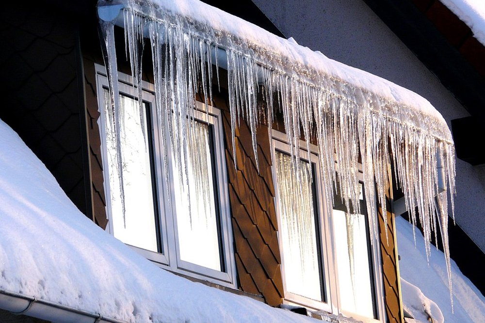 ice icicle cold winter window