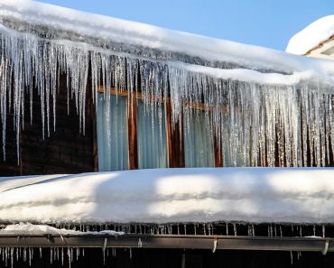 winter icicle house snow cold