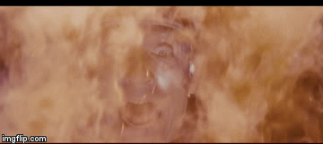 Melting Nazi at the end of Indiana Jones movie Raiders of the Lost Ark