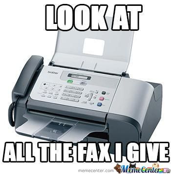 fax i give meme