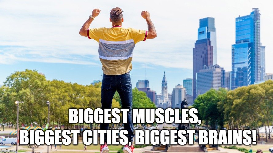 biggest cities, biggest brains meme