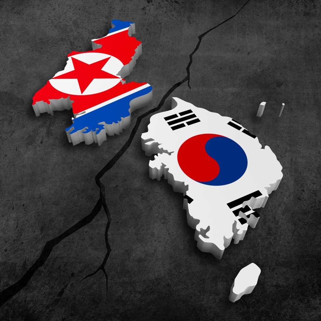 South and north korea break for politicy crisis concept Illustration(Giordano Aita)s