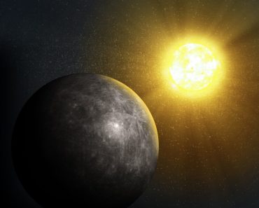 Sun rising over Mercury - Illustration(Mopic)s