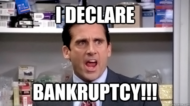 bankruptcy meme