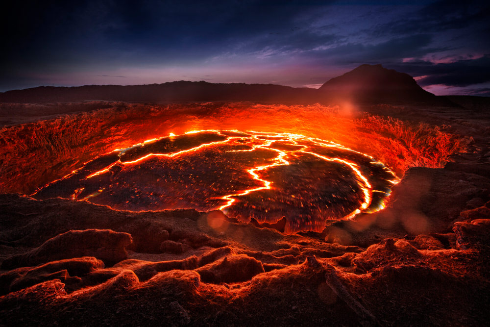 Lava lake in the Erta Ale volcano. Danakil depression, Ethiopia - Image( Michail_Vorobyev)s