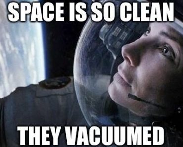 Space is so clean...they vacummed it