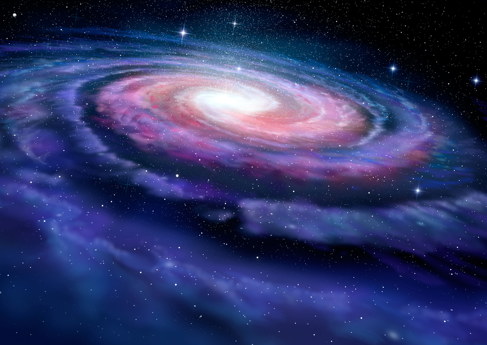 Spiral galaxy, illustration of Milky Way - Illustration( Alex Mit)S