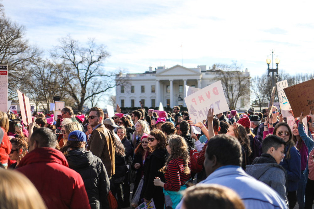 Washington, DC - January 20, 2018 Nearly a year after the historic Women's March on Washington Image( Nicole S Glass)s