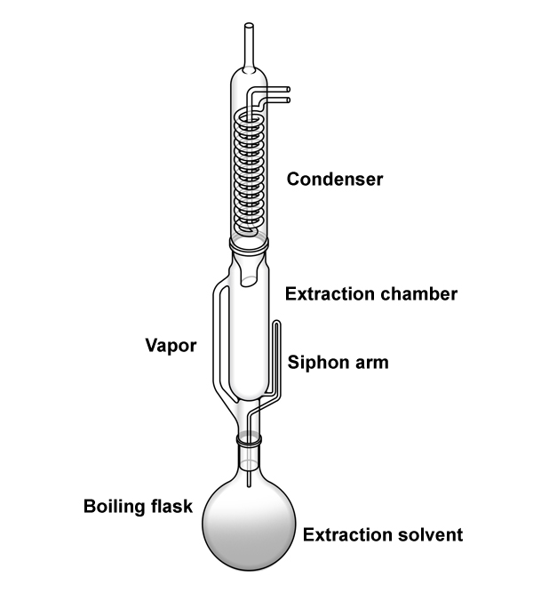 A soxhlet extractor apparatus. - Vector( Zern Liew)