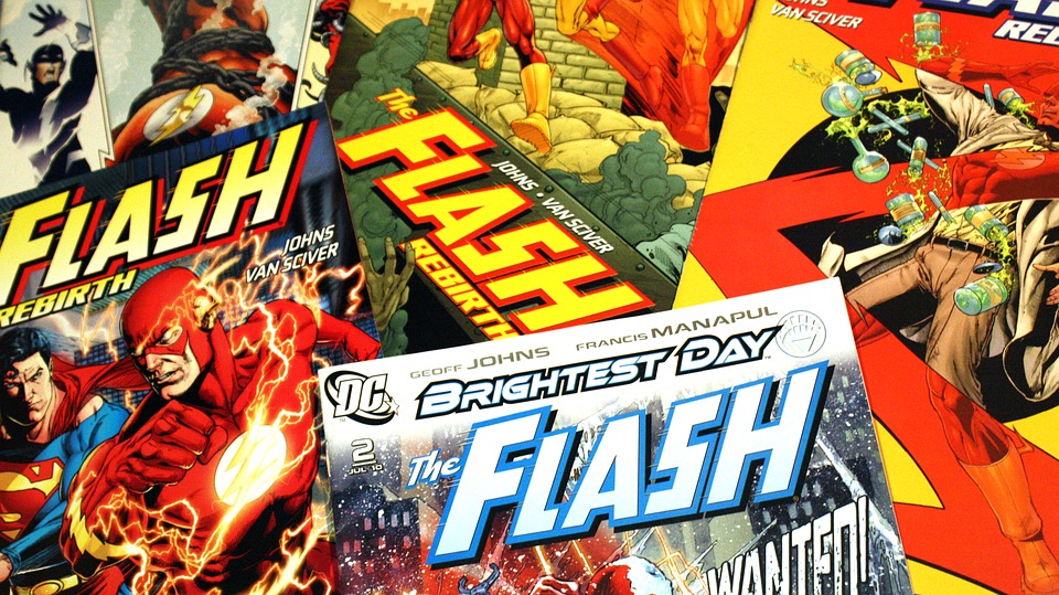 DC comics featuring the popular character, The Flash.