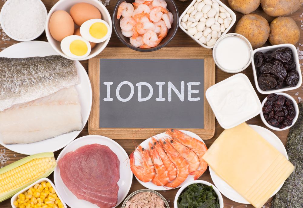 Food rich in iodine. Various natural sources of vitamins and micronutrients - Image(photka)s