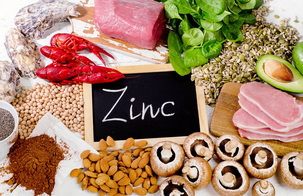 Foods Highest in Zinc. Healthy diet food. Flat lay - Image()s