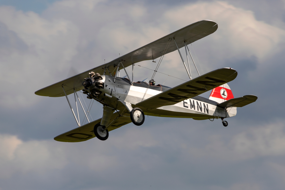 German two-seat biplane, carries out a display at Old Warden during the Shuttleworth Military Airshow. - Image(Kev Gregory)s