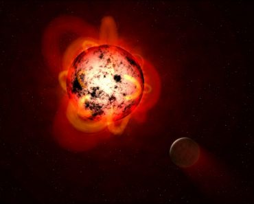 Red-Dwarf Star Pictorial Representation by NASA