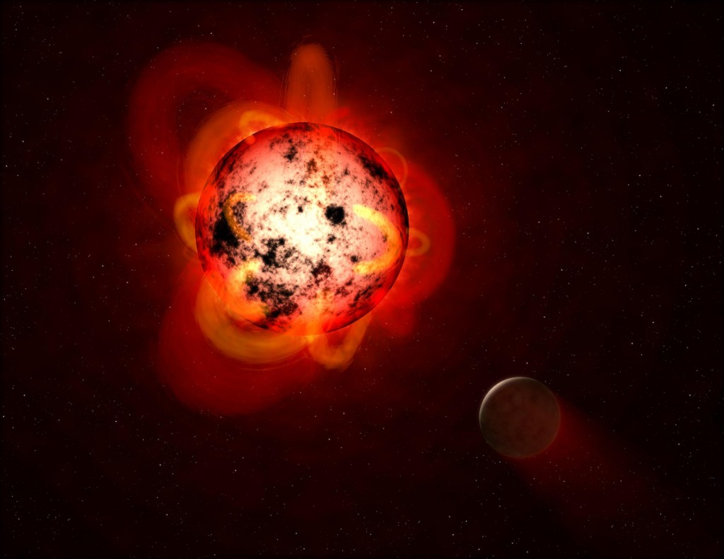 Red-Dwarf Star Pictorial Representation by NASA