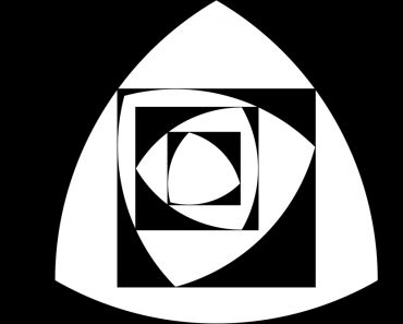 Reuleaux triangle with black and white colors - Vector(Albisoima)s