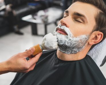 Skillful beautician preparing to shave stubble - Image( Olena Yakobchuk)s
