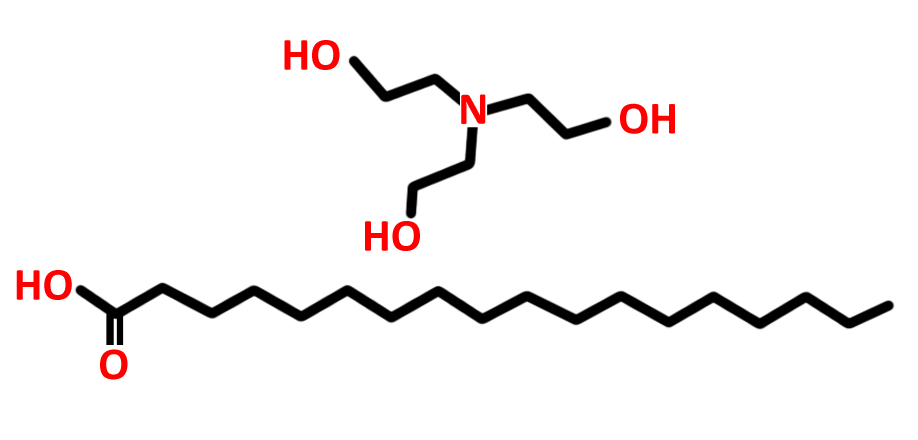 Triethanolamine stearate molecule