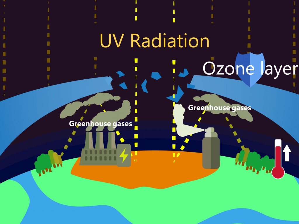 greenhouse effect and ozone depletion(Cheryt)s