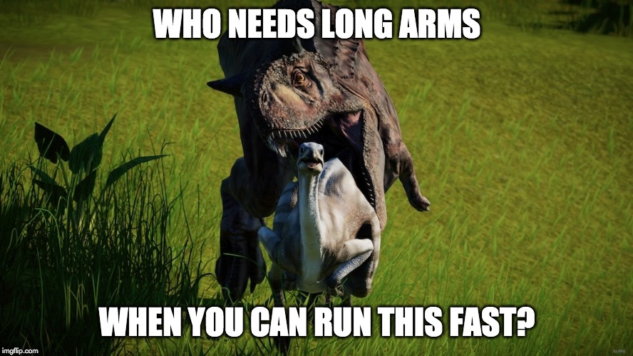 who needs long arms meme