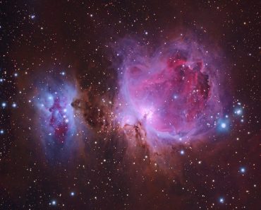 Great Orion Nebula M42 with Galaxy,Open Cluster,Globular Cluster, stars and space dust in the universe( Antares_StarExplorer)s