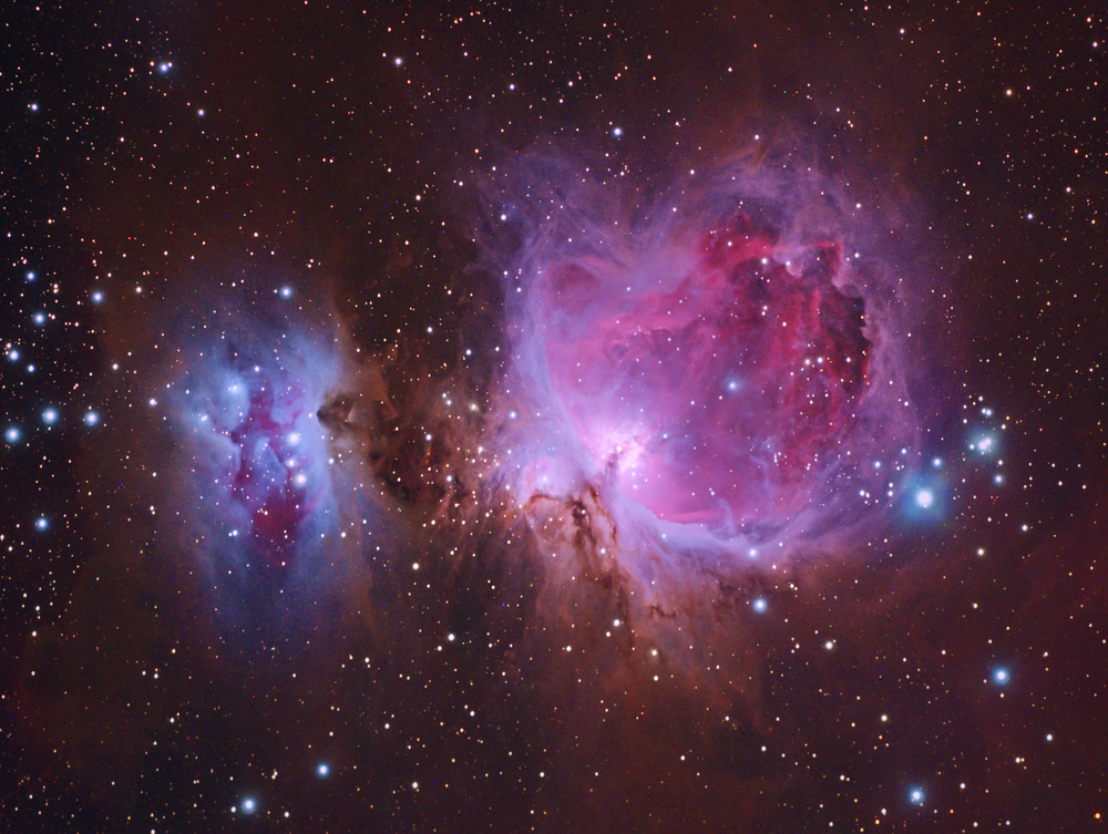 Great Orion Nebula M42 with Galaxy,Open Cluster,Globular Cluster, stars and space dust in the universe( Antares_StarExplorer)s