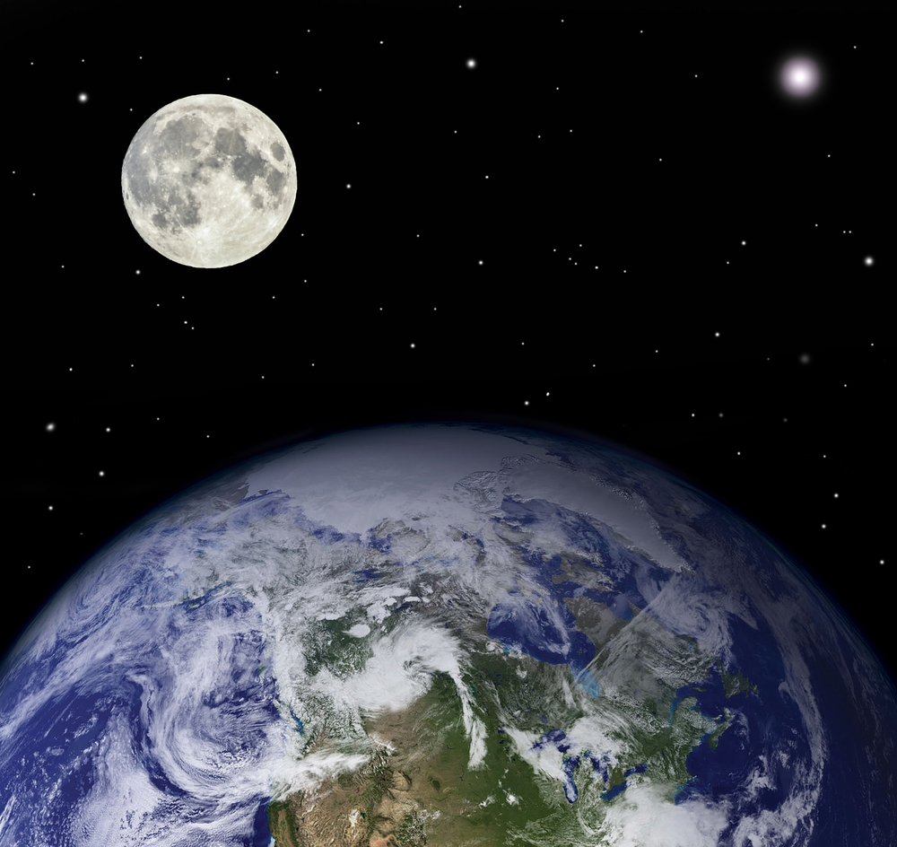 Planet earth and moon( Aleksandar Mijatovic)s