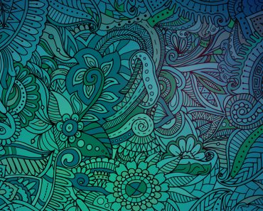 Abstract green zentangle background(ADudkov)S