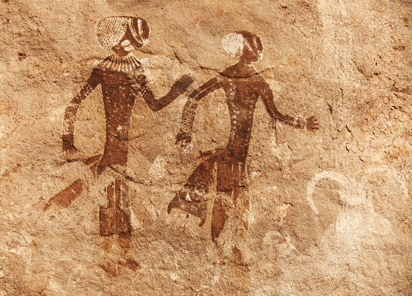 Famous prehistoric rock paintings of Tassili N'Ajjer, Algeria(Dmitry Pichugin)s