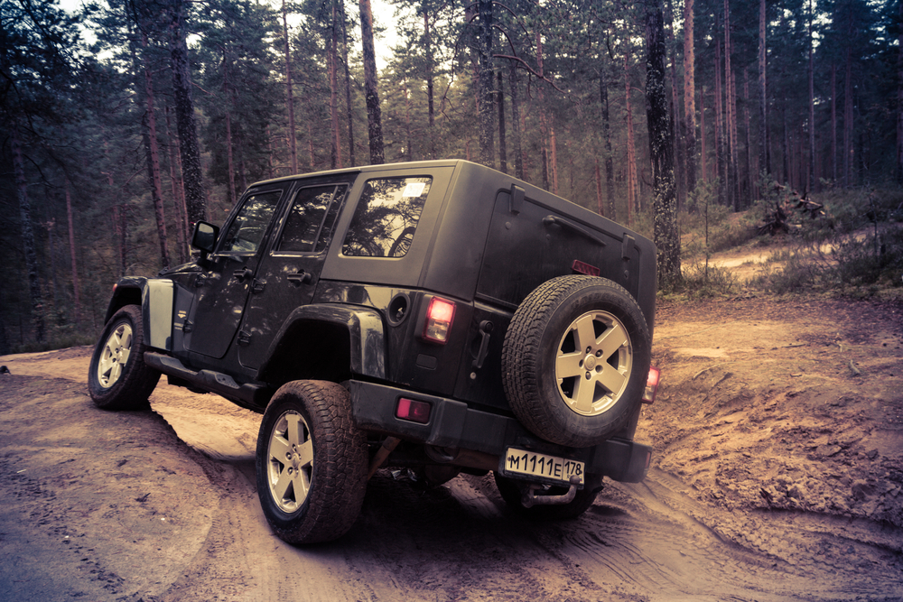 Jeep Wrangler is a compact four wheel drive off road and sport utility vehicle( Pavel Vaschenkov)s